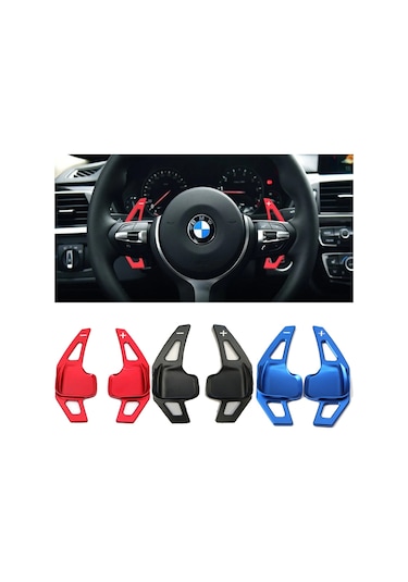 Bmw 3 Seri F30 M Direksiyon F1 Vites Kulakçık Paddle Shift Mavi