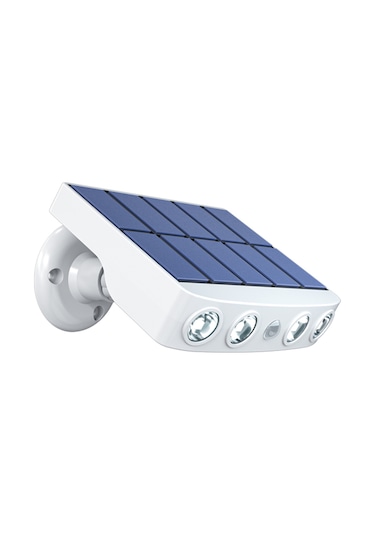 Yifomall Solar Enerjili Dış Mekan Duvar Lambası, 3 Aydınlatma Modu, 6m Sensör, Ip65 Su Geçirmez, 2 Adet, Beyaz Kasa, Sıcak Işık