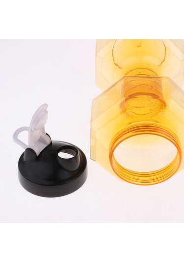 Suntek Fitness Halter Ağırlığı Güçlü Su İçecekleri Şişesi 2600ml-sarı