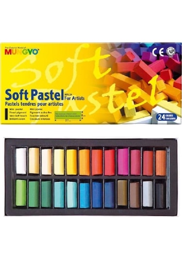Mungyo Soft Pastel Yarım Boy 24 Renk