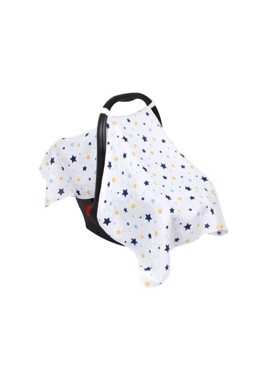 Sevi Bebe Müslin Puset ve Ana Kucağı Örtüsü ART-41 Yıldız Yağmuru