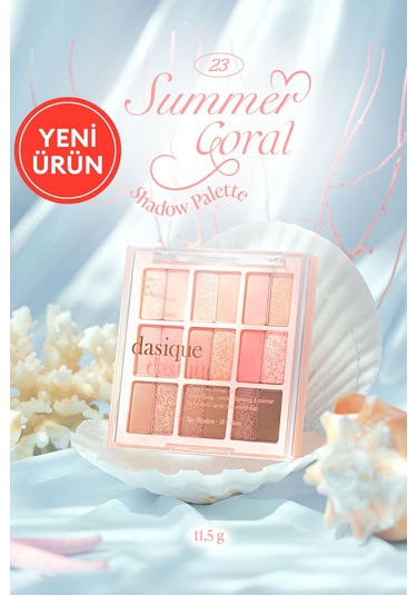 Dasique Mat Ve Işıltılı Renk Seçenekleri Sunan Far Paleti Shadow Palette 23 Summer Coral 23 Summer Coral