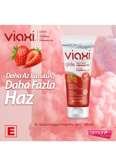 Viaxi Çilekli Kayganlaştırıcı Jel 100 Ml.