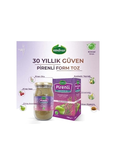 Mindivan Pirenli Karışık Form Toz Çay 3 x 135 G