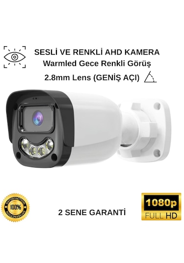 Hm-464 Renkli Ve Sesli Ahd Full Hd 2.8mm Lens 2mp Kamera