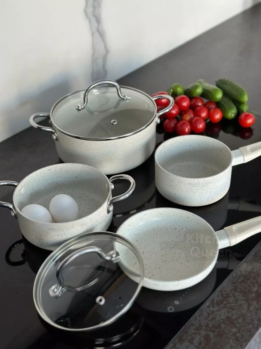 Kitchen Queen İndüksiyonlu Ocaklar İçin 16 Cm Tava 197044226 Beyaz