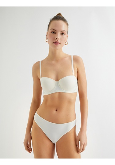 Koton Push Up Sütyen Destekli Balenli Kaplı Ekru 3slk10005mk 3SLK10005MK002 Ekru