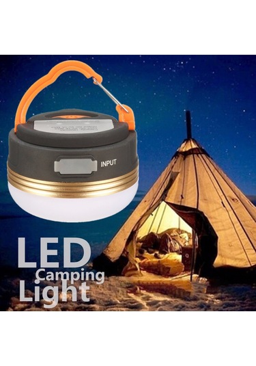 Led'li Kamp Feneri Usb Şarj Edilebilir Kamp Işığı Mini El Feneri Magnetik Tabanlı 3 Işık Modu İle Dış Mekan Kampı Acil Durumlar İçin Beyaz