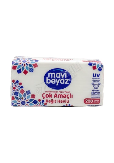 Mavi Beyaz Çok Amaçlı Havlu 200'lü Renkli