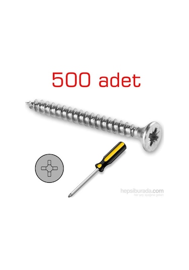 Meridyen Sunta Vidası 4.0X40 MM 500 Adet