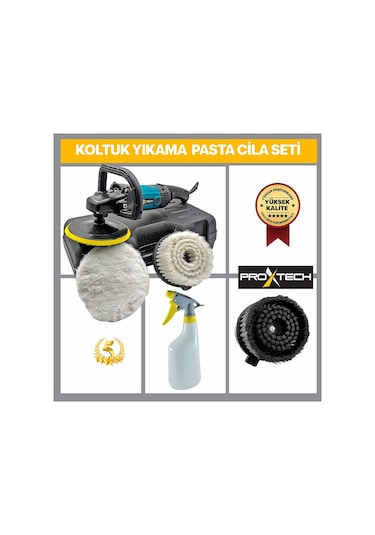 Profesyonel Devirli Koltuk Halı Yıkama asta Cila Polisaj Makinesi