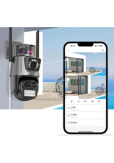 Ultratekno Cmr7 8mp Ptz Dış Mekan Full Hd Wifi Kamera Su Geçirmez