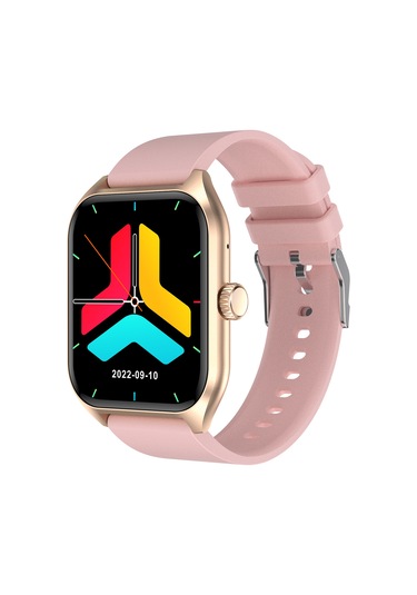 Geeroyoo Pembe Qx5 Akıllı Saat: Kan Şekeri Olmayan Ölçüm, Bluetooth Arama, Kalp Atımı-vücut Sıcaklığı İzleme, 100+ Spor Modu
