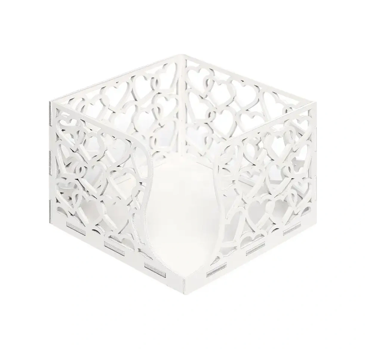 Masterskaa Derevannyh İzdelij Ahşap Kare Masa Peçeteliği 165354126 Beyaz