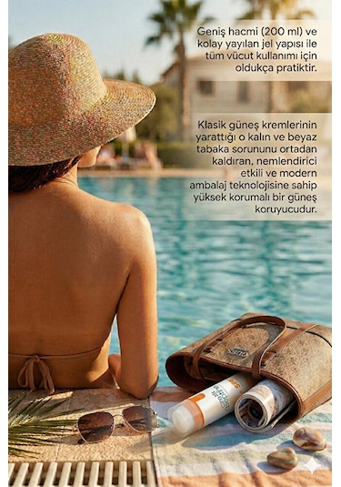 Airless Günes Koruyucu Vücut Spf 50+ Sun Protect 200 Ml