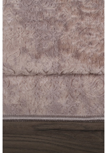 Nova Kahve Büyük Ebat 80x150 + 50x80 Cm 2'li Banyo Halısı Paspas Kahverengi