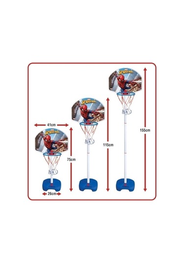 Dede Spiderman Ayaklı  Basketbol  Set
