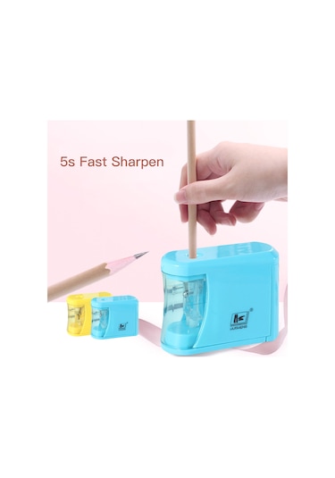 Symbee Otomatik Kalem Kesici Öğrencilik, Basınç Tetikli, Kapağı Açın Durur, 2xaa Pil Pil Yok , Mavi