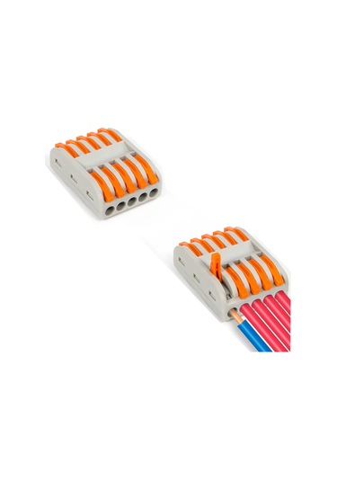 Hızlı Kablo Ekleme Aparatı - 5 li Kablo Birleştirici - 1 Adet