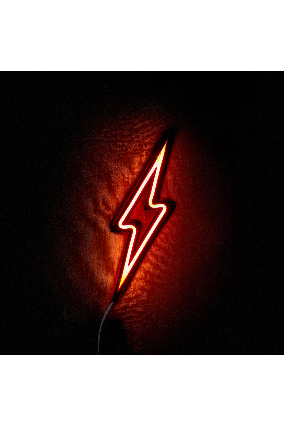 Yıldırım Şimşek Neon Led 3d Baskı Amber
