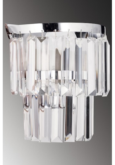 İstanbul Avize Tokyo Tekli Gümüş Aplik Gümüş