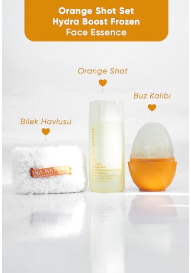 Iva Natura Orange Face Shot - Frozen Face Essence 3'lü Set Essence Bileklik
