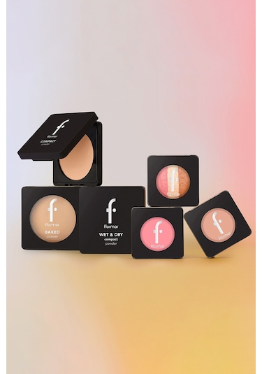 Flormar Yoğun Pigmentli Fırınlanmış Mat Pudra (Soğuk Alt Ton) - Baked Powder - 030 Mat Beige - 8682536053570