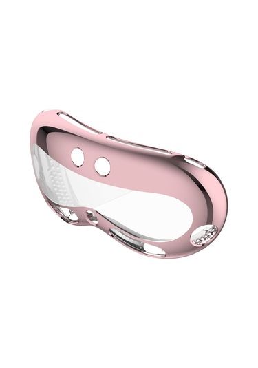 Vision Pro İçin Elektroliz Tpu Koruyucu Kılıf Vr Gözlük Aksesuarları Pembe