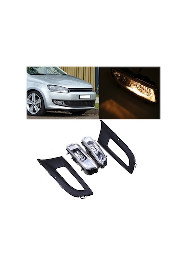 Volkswagen Polo Sis Farı Seti Çerçeveli Oem Tip 2009-2015 Çiftduy
