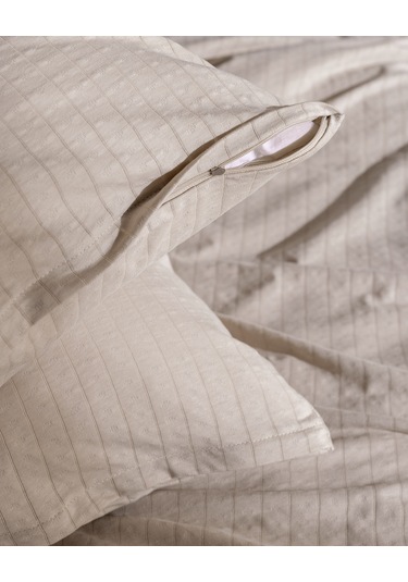 Madame Coco Marlene Tek Kişilik %100 Pamuk Penye Lastikli Nevresim Takımı - Bej 8684427198971 Ekru