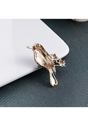 Kuş Model Yaka İğnesi Çok Renkli