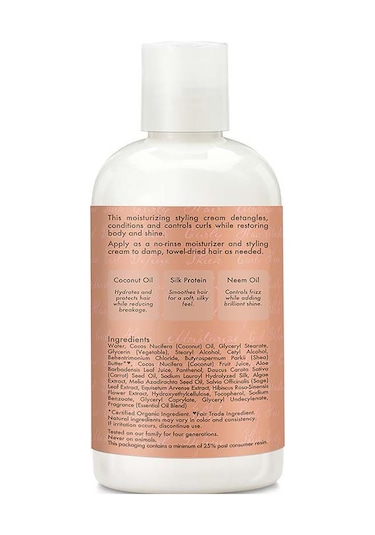 Shea Moisture Coconut & Hibiscus Durulanmayan Şekillendirici Saç