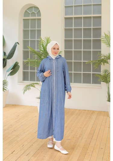 Armine Trend Kapüşonlu Giy Çık İndigo 24yt564-indigo İndigo