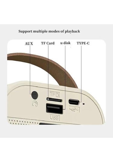 Bukrem K12 Led Karaoke Hoparlör 5w, Rgb Işık, Bluetooth + 5 Efektli Mikrofonlu Set