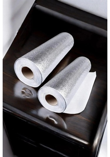 Çok Amaçlı Metalize Raf Örtüsü Büyük Boy 45 Cm X 3 Metre 1 Adet Çok Renkli