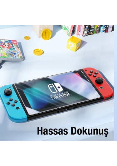 Baseus Crystal Series Nintendo Switch 2019 İçin Cam Ekran Koruyu