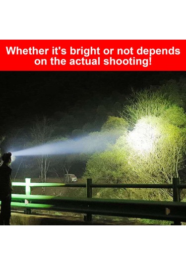 Led Far Açık Gece Balıkçılık Far El Feneri Kamp Yürüyüş Siyah Siyah