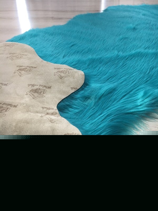Doğuş Peluş Halı Apost Turkuaz 75 x 200Cm Post Halı Yolluk