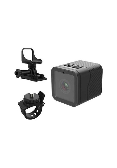 Artfulabode Wifi Su Spor Kamerası, Dahili Pil, Su Geçirmez, 1080p, Bisiklet İçin Açık Hava Kullanımı Siyah