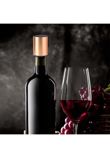 Suntek Şarap Stoper Silikon Kapaklar Alüminyum-alaşım-altın Altın