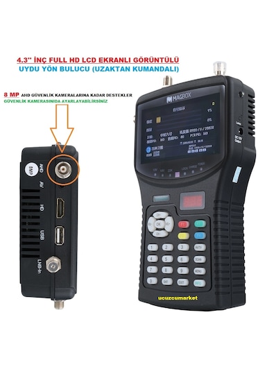 4.3'' İnç Full Hd Lcd Ekranlı Görüntülü Uydu Yön Bulucu