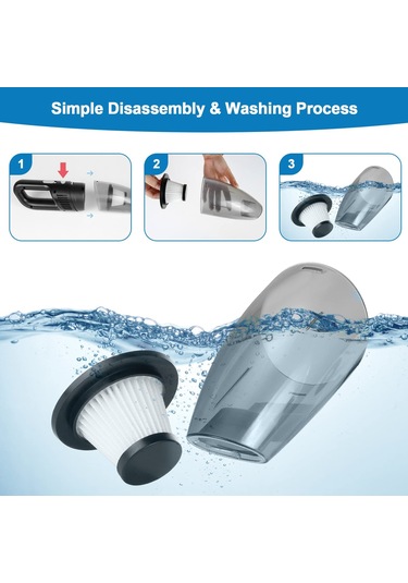 Guoqıang El Süpürgesi, Akülü 7000 Pa, Araç Süpürgesi, Kablosuz