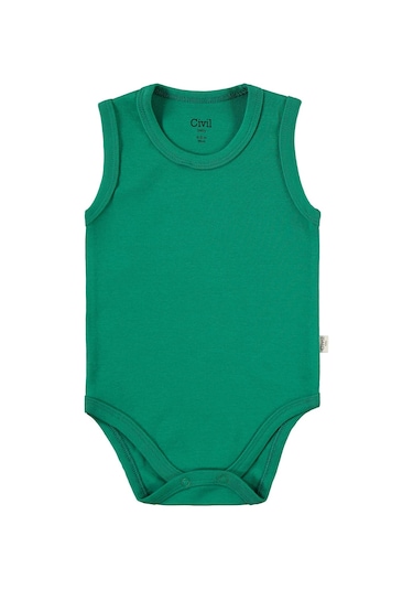 Civil Baby 3'lü Karışık Renk 3-36 Ay Çıtçıtlı Badi - Kırmızı