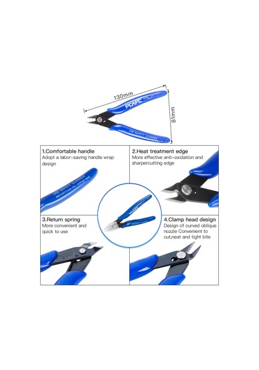 Fosenze 3d Baskı Modeli Temizleme Ve Düzenleme Aracı Seti: Hassas Bıçaklar, Fileler, Çekici, Kabloluk Ve Scraper İçeren Tam Zırh
