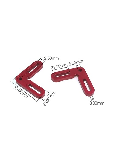 Snapbuy 90 Derece Alüminyum Köşe Sabitleme Klipsi - Pozisyon Kilitleme Aparatı - Hizalama Şerit Aracı Beton Gri