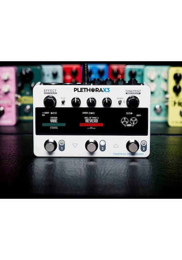 Tc Electronıc Plethora X3 127'ye Kadar Tahta, 3 Pedal Yuvası, En