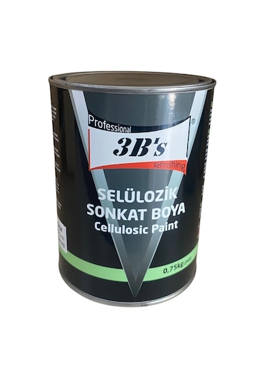 3b's Selülozik Boya Mat Siyah 0,750kg Net