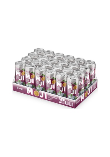Rival Moji Limon, Nane Ve Çarkıfelek Meyvesi Aromalı Gazlı İçecek 250 Ml 24'lü