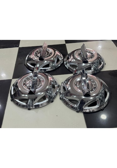 Ford Transit 16 Krom İnç Ön-arka Jant Kapağı 4 Adet Kapak 4 Adet Üçgen Prizma Aparatı