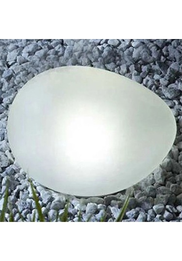 Geeksen Güneş Enerjili Çakıl Şekilli Led Bahçe Işığı - Ip55 Su Geçirmez, 8 Saat Sürekli Aydınlatma, Ev Bahçesi Ve Çimenlik Dekorasyonu Küçük Boy, Beyaz Işık Beyaz